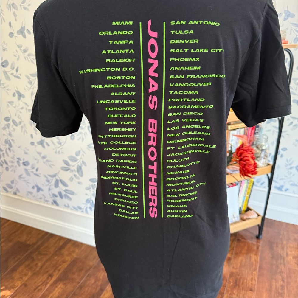 Jonas Brothers Black Graphic Tee